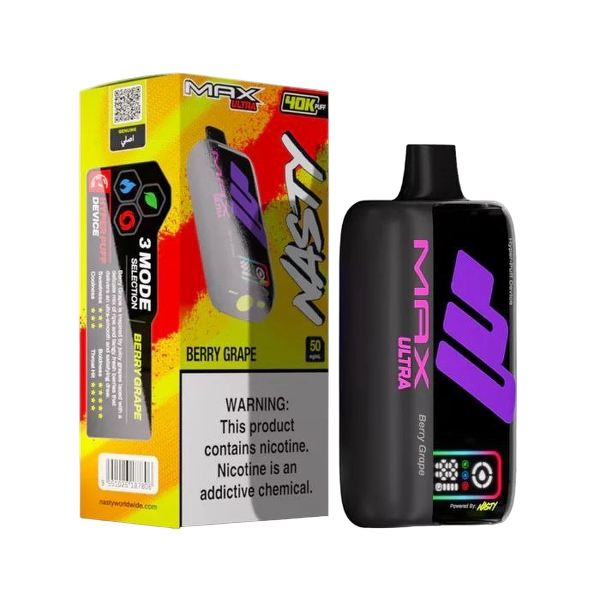 Nasty Bar Max Ultra 40K 5% - Berry Grape - House of Clouds
