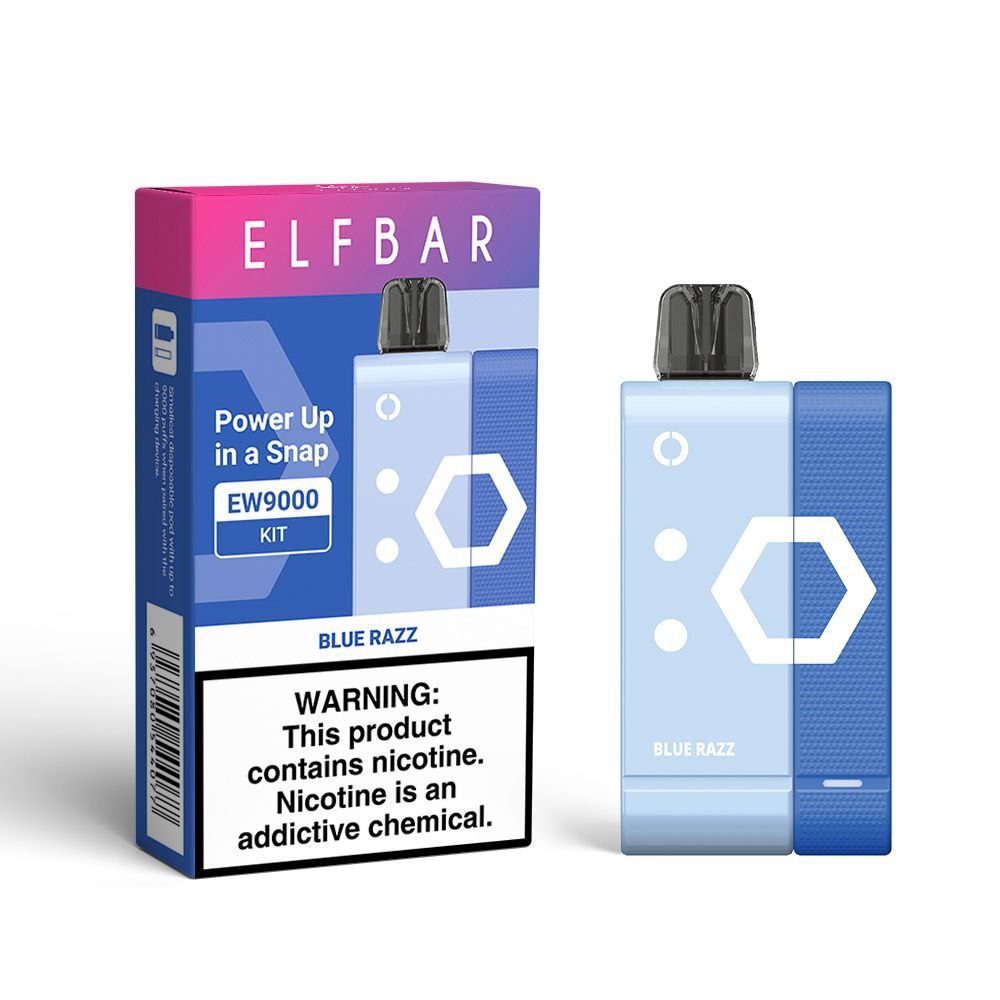 Elf Bar EW9000 Disposable Pod Kit 5% - Blue Razz - House of Clouds